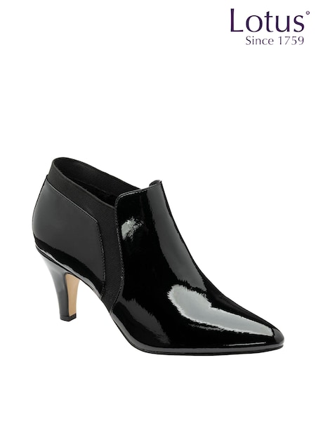 Lotus Black Stiletto-Heel Shoe Boots (208272) | £65