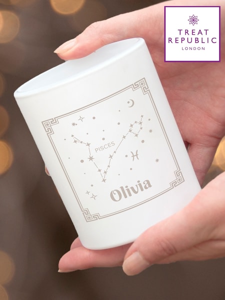 Personalised Zodiac Candle Holder By Treat Republic