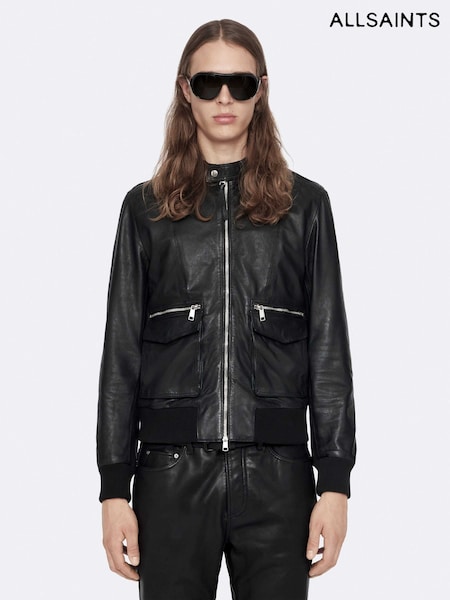 Black - Regular Allsaints Hiro Bomber Jacket