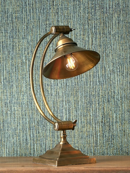 Pacific Brass Kensington Arched Arm Task Table Lamp (209786) | £175