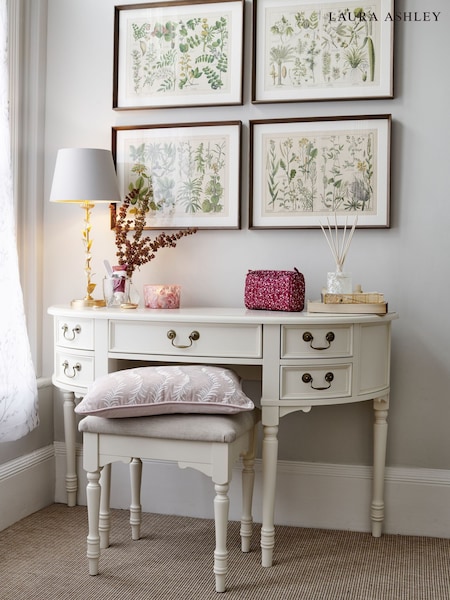 Laura Ashley Ivory Clifton Dressing Table and Stool Set (210155) | £1,000