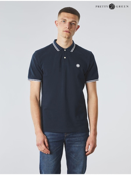 Pretty Green Barton Tip Polo Shirt (211355) | £65