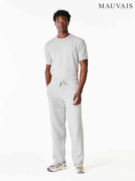 Grey - Regular Mauvais Monogram Montreux Knit Joggers