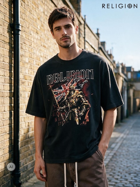 Black - Regular Religion Reign In Blood T-shirt