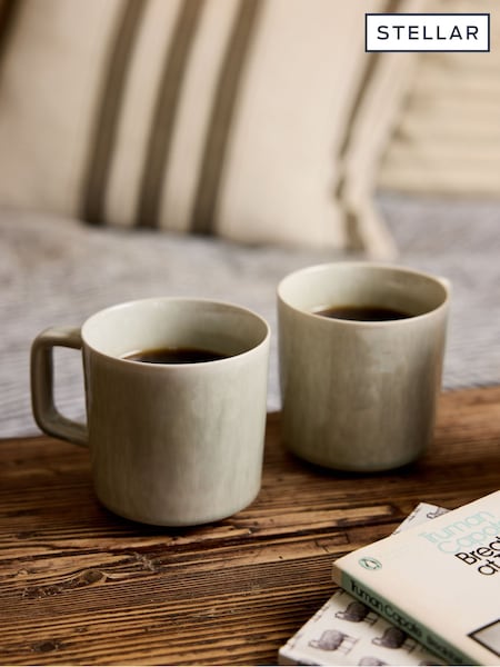 Stellar Set Of 4 Bantham Stoneware Mugs