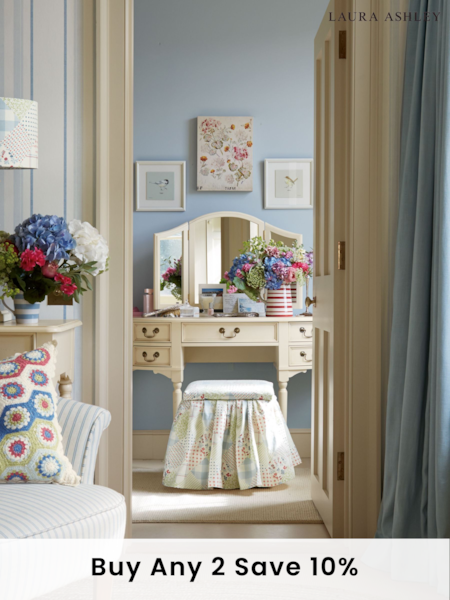 Laura Ashley Ivory Clifton Dressing Table Mirror (213583) | £225