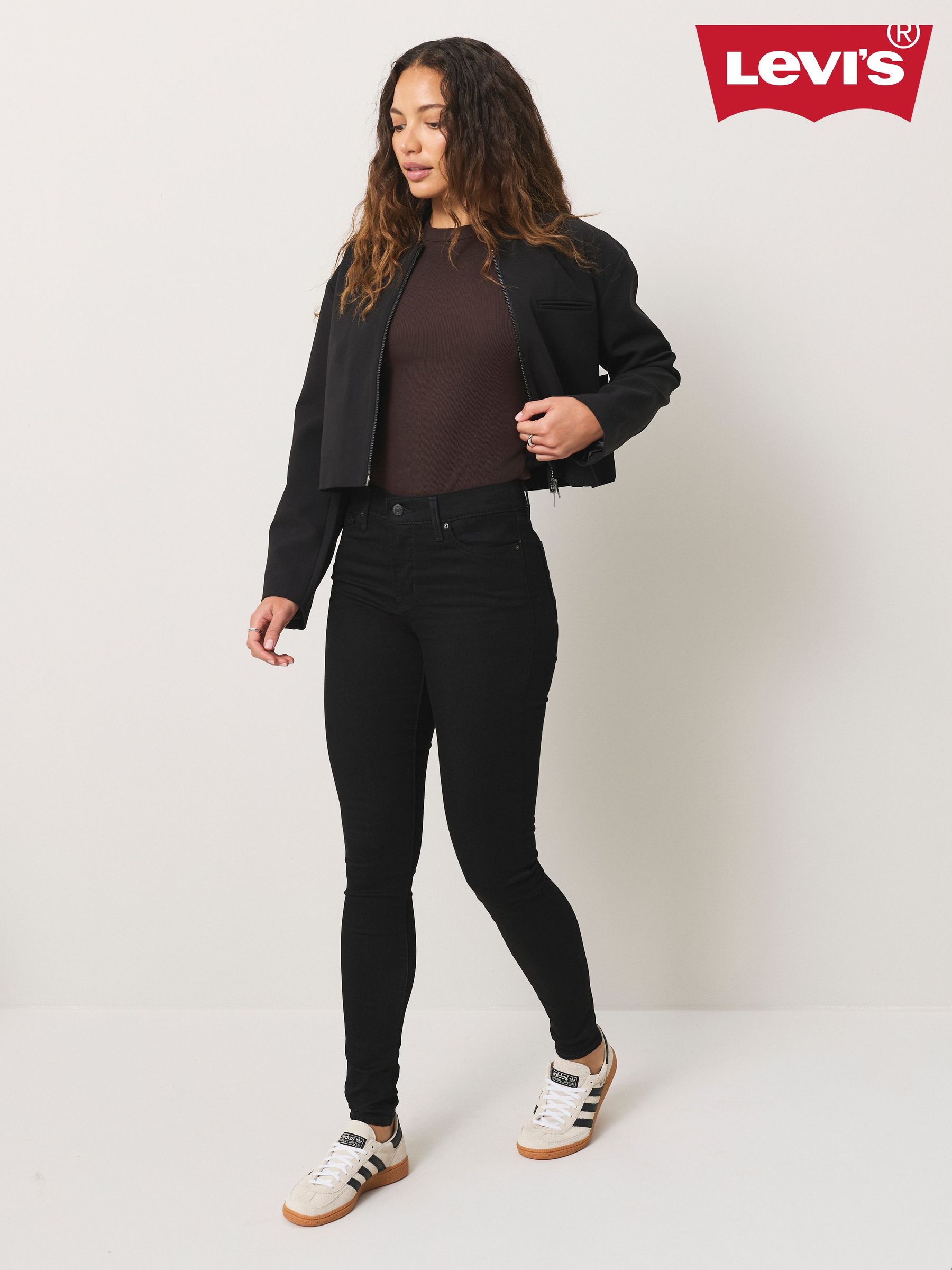 Jean Skinny Regular NEXT - Taille Mi-haute, Stretch, Effet Vieilli, 5 Poches - Incontournable Décontracté Pour Femme - 9