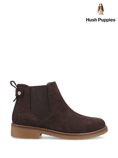 Brown - Hush Puppies Maddy Wide Boots