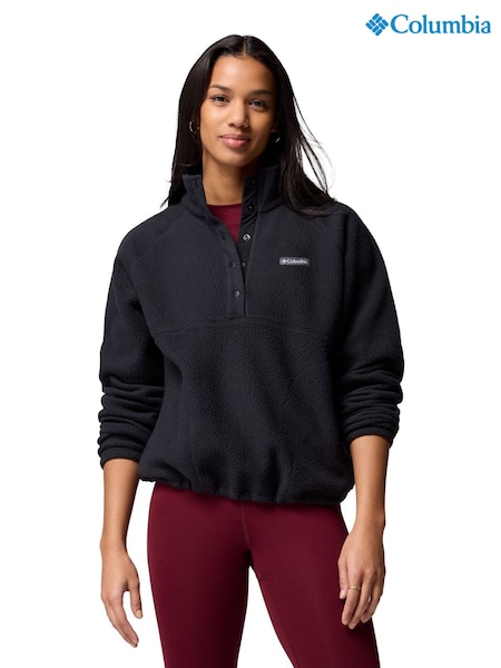 Black - Columbia Jasper Ridge Pebbled Half Snap Fleece