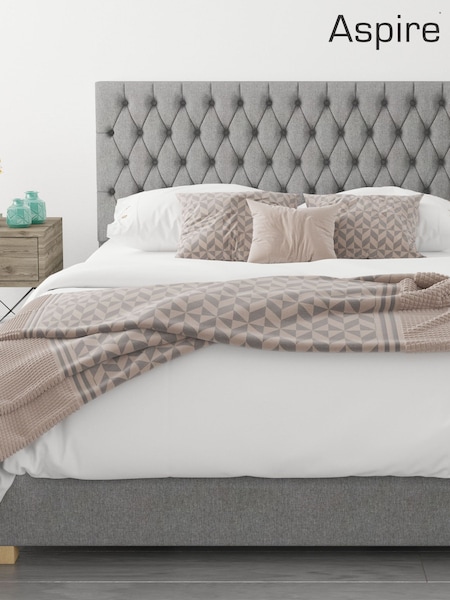 Aspire Furniture Grey Monroe End Lift Ottoman Storage Bed (213744) | £649 - £849
