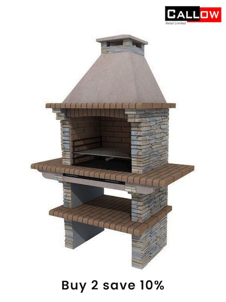 Callow Grey Garden Masonry Charcoal BBQ (213757) | £882