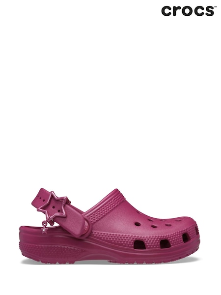 Pink - Crocs Classic Toddler Star Buckle Clogs