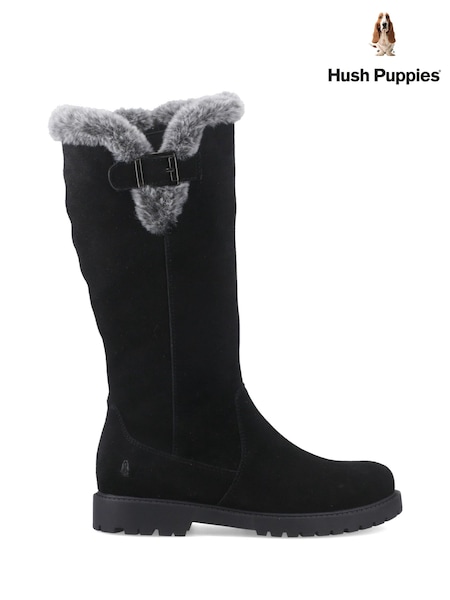 Black - Hush Puppies Honor Long Boots