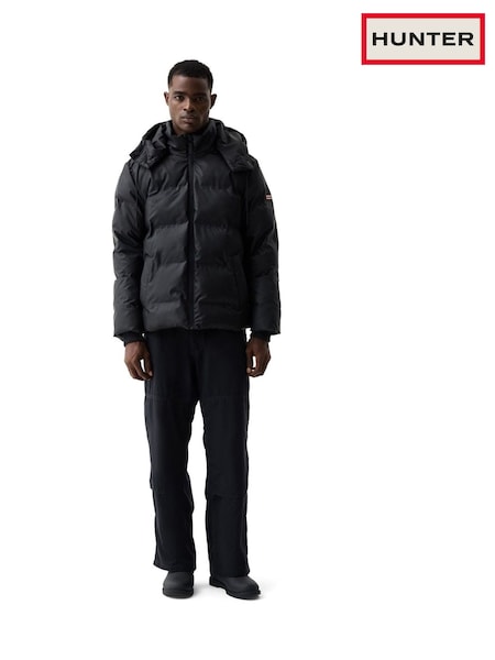 Black - Regular Hunter Wiley Sonic Welded Puffer Jacket