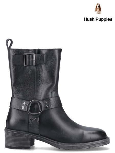 Black - Hush Puppies Althea Buckle Boots