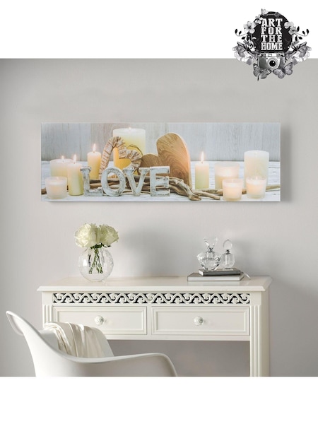 Art For The Home Natural Love LED Wall Art (214385) | £35