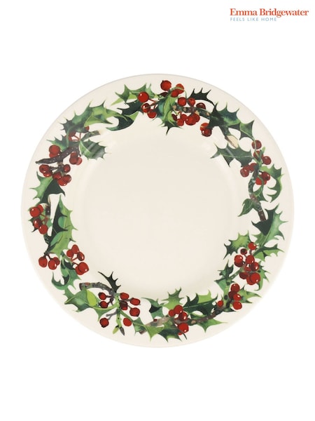 Emma Bridgewater Holly Large Dinner Plate