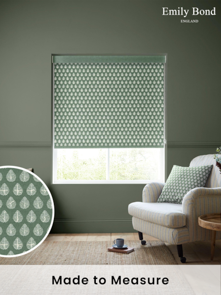 Emily Bond Sage Jaipur Made to Measure Roller Blinds (214859) | £58