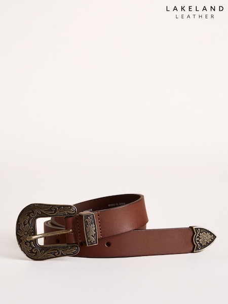 Brown - Lakeland Leather Kentmere Western Belt