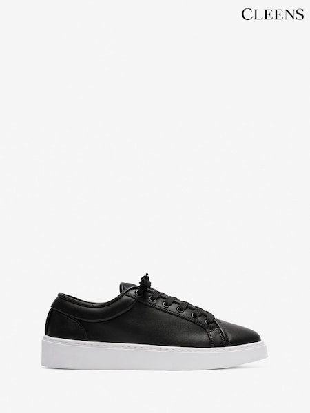 Black - Regular Cleens Eton Trainers