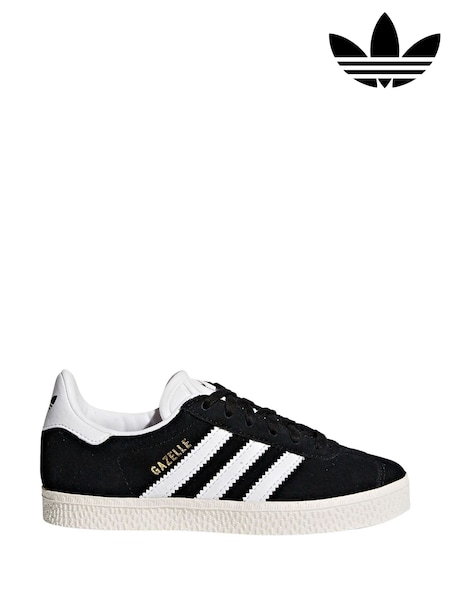 adidas original Black Kids Gazelle Trainers (216618) | £45