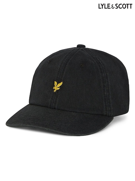 Black - Regular Lyle & Scott Washed Cap