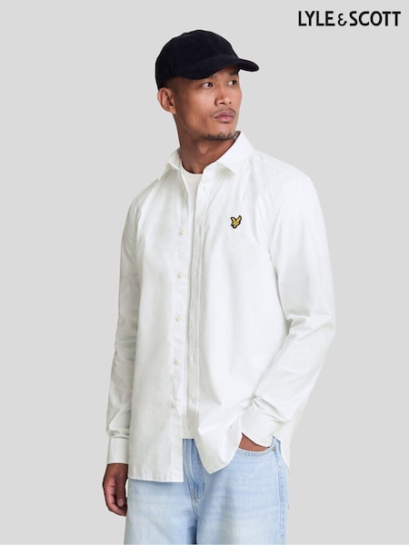 White - Regular Lyle & Scott Long Sleeve Poplin Shirt