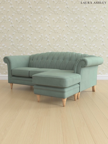 Ailsworth/Dark Duck Egg Gloucester Button Back By Laura Ashley (218013) | £1,900
