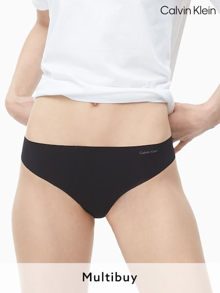 Calvin Klein Black Invisibles Thong (219135) | £14