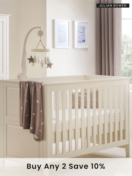 Julian Bowen White Cot Bed (219295) | £405