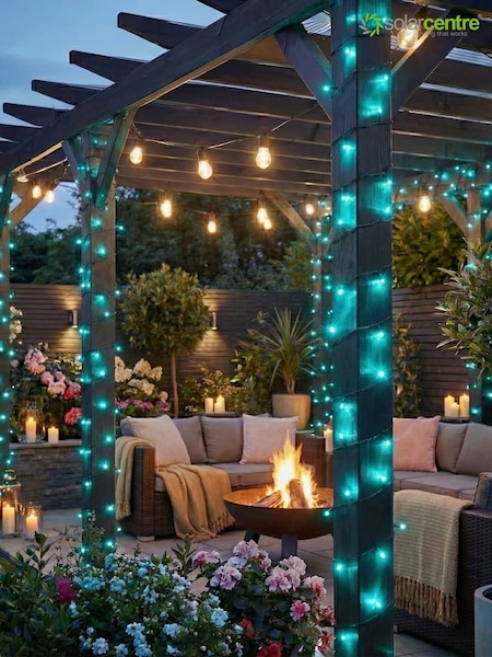 The Solar Centre Zesty Fairy Lights Light Blue