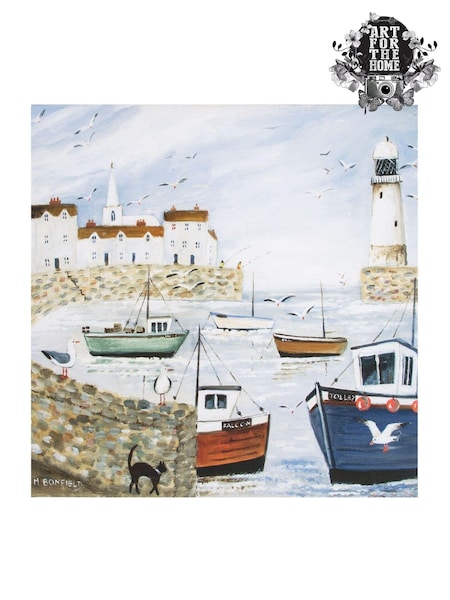 Art For The Home Blue Harbour Side Wall Art (220485) | £35