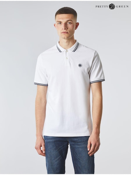 Pretty Green Barton Tip Polo Shirt (221290) | £65