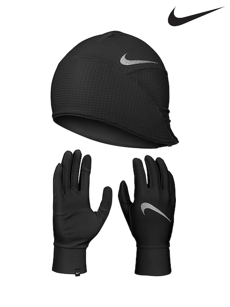 Nike Black Hat And Gloves Set (221963) | £36