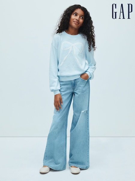 Light Wash - Gap Low Rise Baggy Jeans (5-13yrs)
