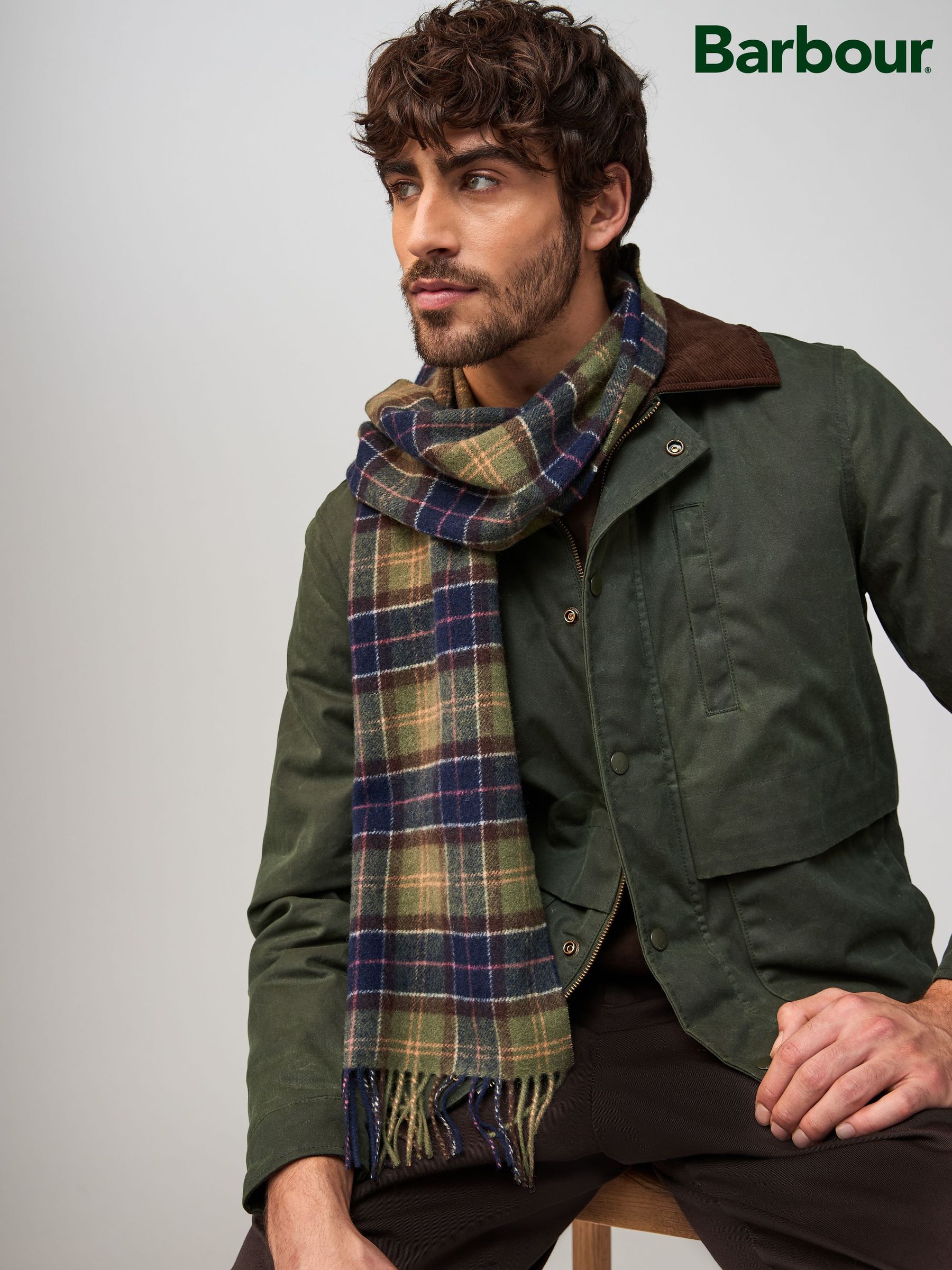 Barbour Men s Scarves Next UK
