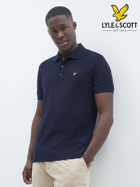 Lyle & Scott Navy Classic Polo Shirt (223442) | £55