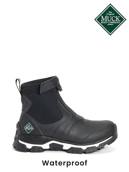 Muck Boots Womens Apex Mid Zip Waterproof Welly Black Boots (224161) | £170