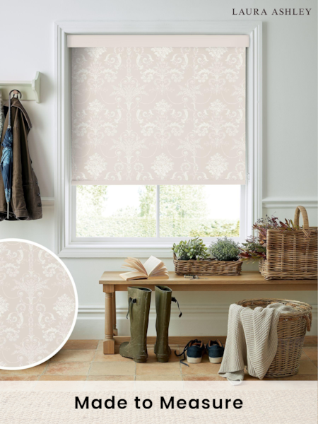 Laura Ashley Grey Josette Made To Measure Roller Blind (225511) | £58