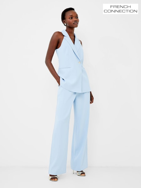 French Connection Blue Harrie Halterneck Waistcoat (226061) | £89