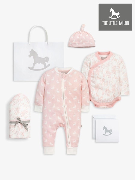 The Little Tailor Welcome Little Baby 100% Cotton Gift Set 4 Piece (226599) | £55