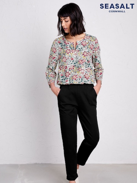Seasalt Cornwall Black Waterdance Trousers (226697) | £60
