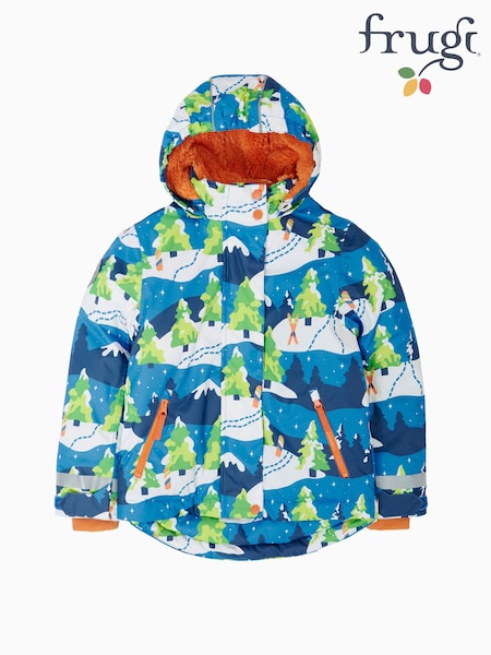 Blue - Frugi Waterproof Snow And Ski Coat