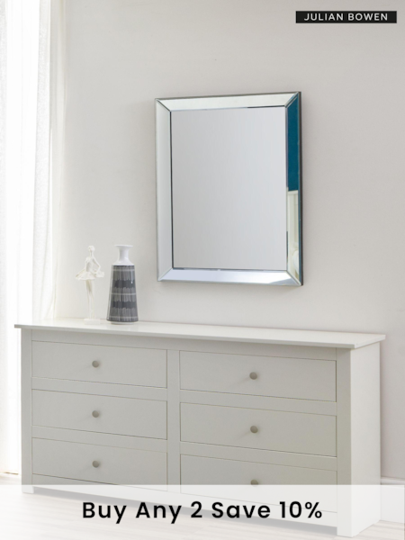 Julian Bowen Surf White Radley 6 Drawer Chest (227863) | £300
