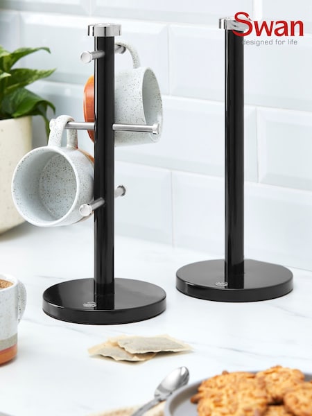 Swan Set Of 3 Towel Pole And Mug