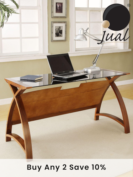 Jual Walnut Helsinki Wooden Laptop Desk (229200) | £390