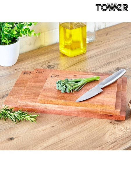 Tower Multi-purpose Chopping Board With Ceramic Bowls