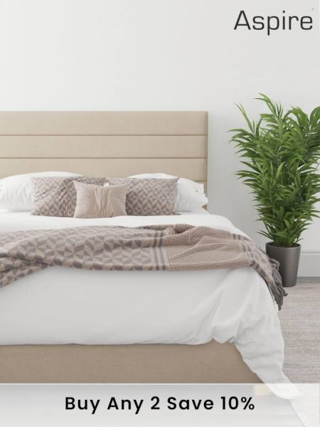 Aspire Furniture Beige Kelly End Lift Ottoman Storage Bed (229573) | £550 - £790