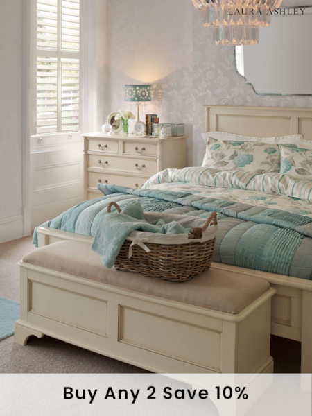 Laura Ashley Ivory Clifton Blanket Box (229585) | £645