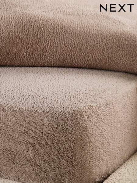Natural Soft Teddy Fleece Deep Fitted Sheet (229799) | £15 - £30